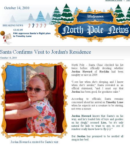 santa north pole workshop newsletter